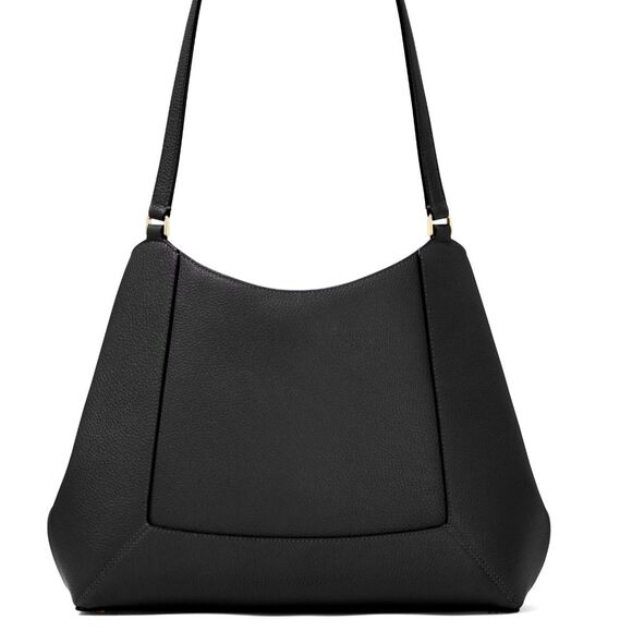 New Kate Spade Lena Large Triple Compartment Shoulder Bag Black - Picture 4 of 5